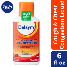 DELSYM MAX STRENGTH DM CHERRY LIQUID 6 FL OZ COUGH CHEST CONGESTION MEDICINE