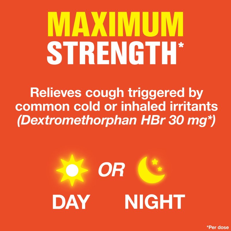 DELSYM COUGH SUPPRESSANT FAST RELEASE CAPLETS 8 HOUR DAY NIGHT 20 COUNT