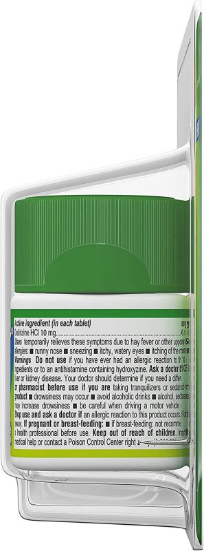 ZYRTEC ALLERGY RELIEF 10MG 70 TABLETS PACK