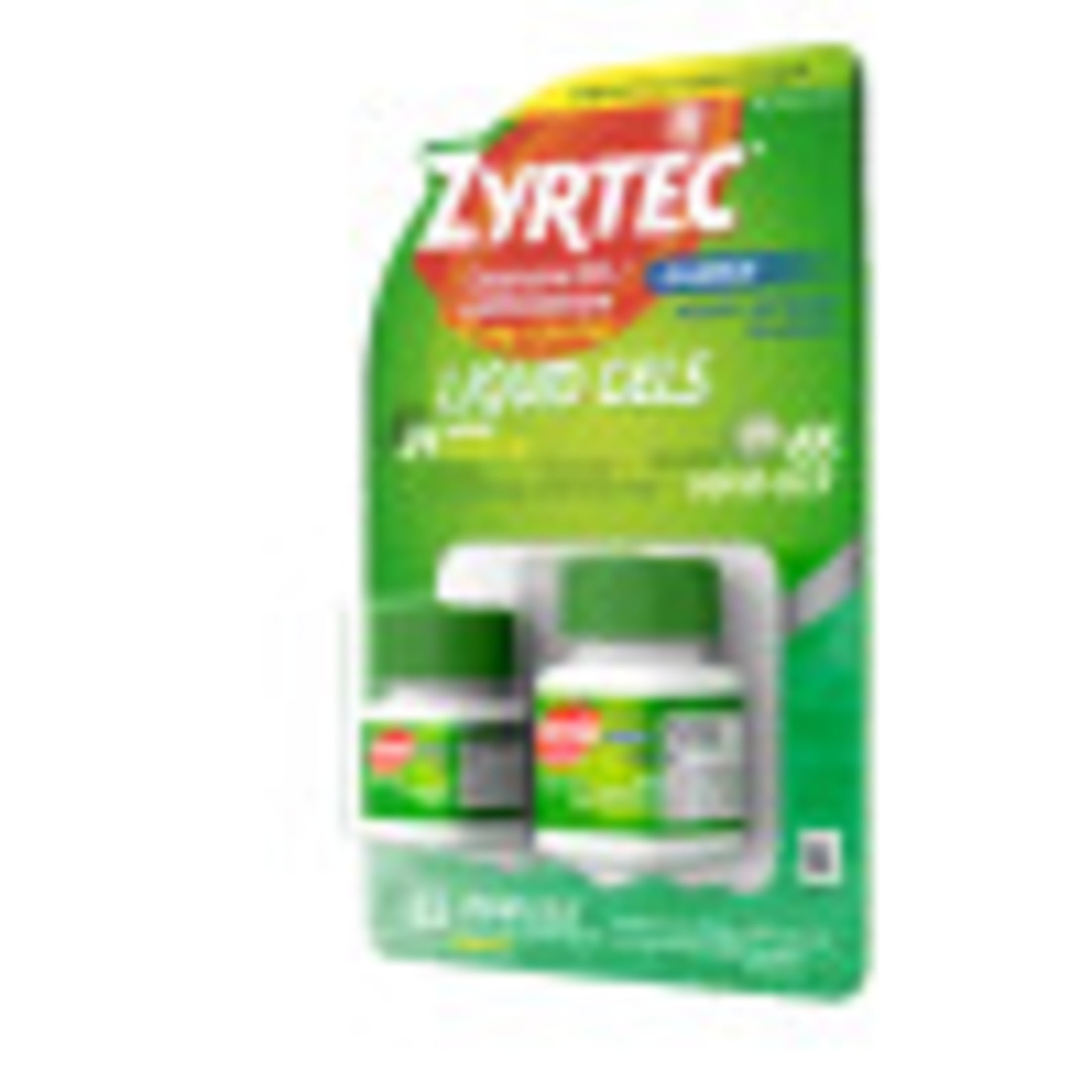 ZYRTEC 24 HOUR ALLERGY RELIEF ANTIHISTAMINE CAPSULES 2 BOTTLES 65 CT