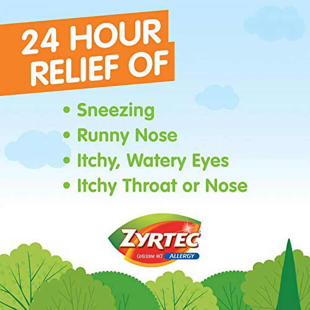 ZYRTEC 24 HR INDOOR OUTDOOR ALLERGY LIQUID GELS CETIRIZINE HCI ANTIHISTAMINE 40 COUNT
