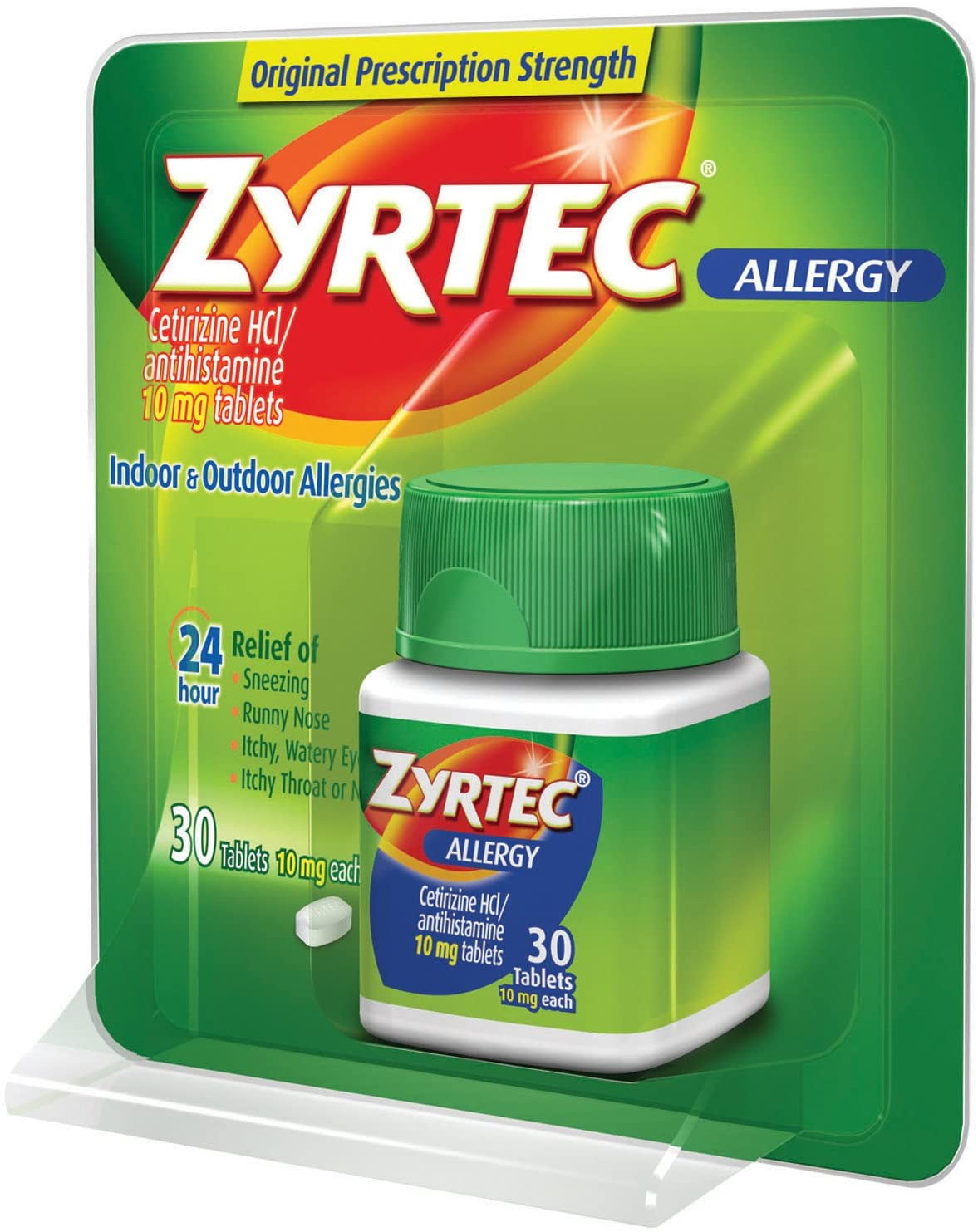 ZYRTEC ALLERGY RELIEF 10MG TABLETS 30 COUNT