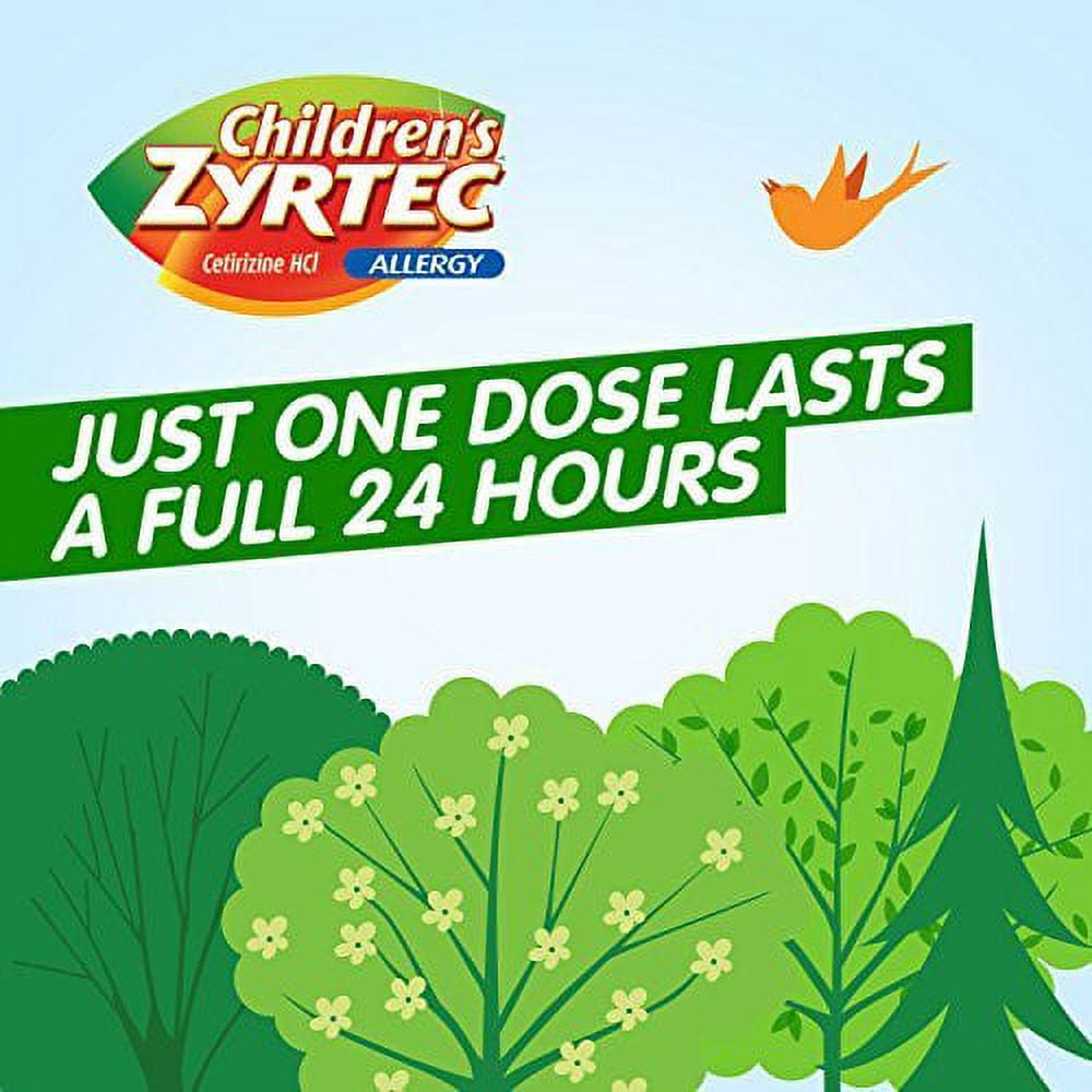 ZYRTEC CHILDRENS 24 HOUR DISSOLVING ALLERGY RELIEF TABLETS CETIRIZINE CITRUS FLAVORED 12 CT