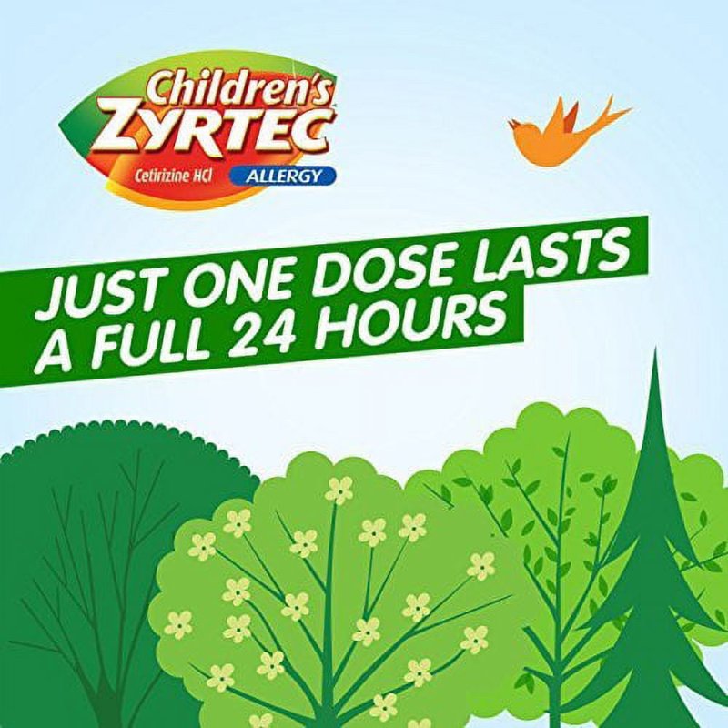 ZYRTEC CHILDRENS 24 HOUR DISSOLVING ALLERGY RELIEF TABLETS CETIRIZINE CITRUS FLAVORED 12 CT