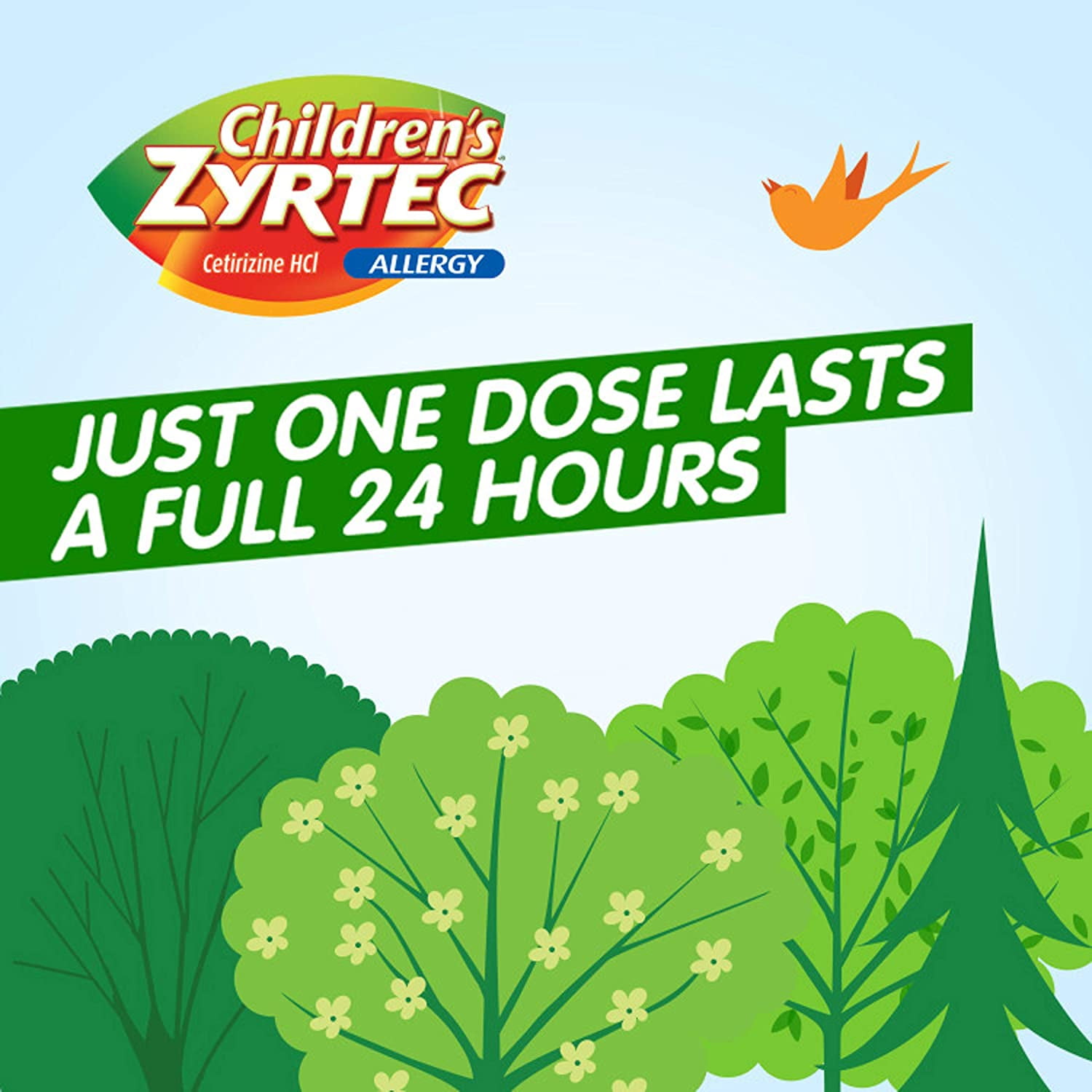 ZYRTEC 24 HR CHILDRENS ALLERGY SYRUP CETIRIZINE DYE SUGAR-FREE GRAPE FLAVOR 8 OZ PACK OF 2