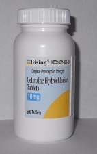 RISING PHARMA CETIRIZINE HCL 10MG ANTIHISTAMINE SEASONAL ALLERGY TABLETS 500 TABLETS AMERIKASEPETIM