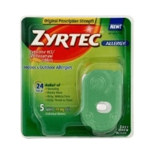 ZYRTEC 10MG TABLETS 5.00 CT - ALLERGY RELIEF MEDICATION