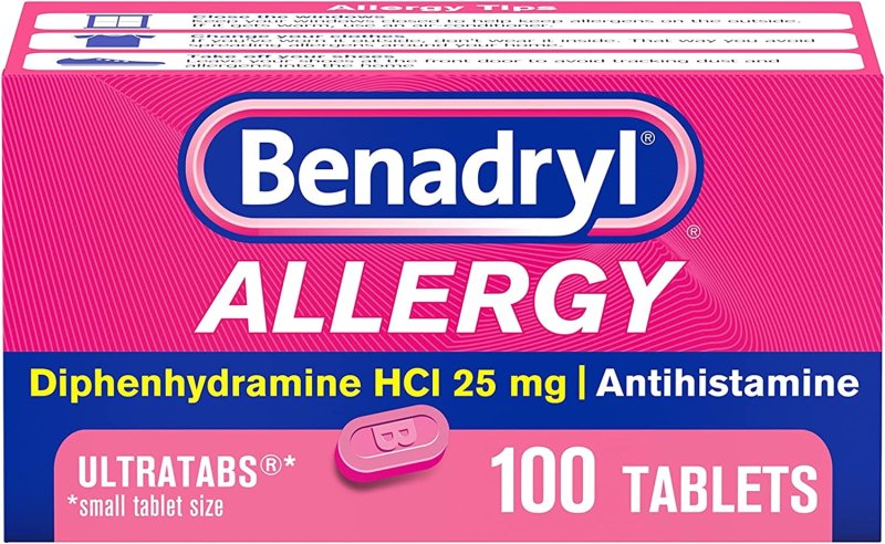 BENADRYL ULTRATABS COLD ALLERGY RELIEF DIPHENHYDRAMINE HCL TABLETS 100 CT