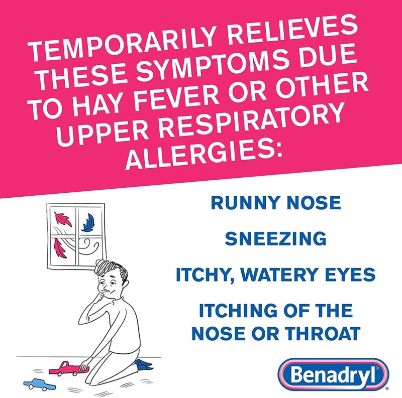 BENADRYL ALLERGY ULTRATABS DIPHENHYDRAMINE HCL 25MG ANTIHISTAMINE TABLETS 100 COUNT