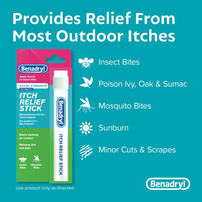 BENADRYL EXTRA STRENGTH ITCH RELIEF STICK TRAVEL SIZE 0.47 FL. OZ