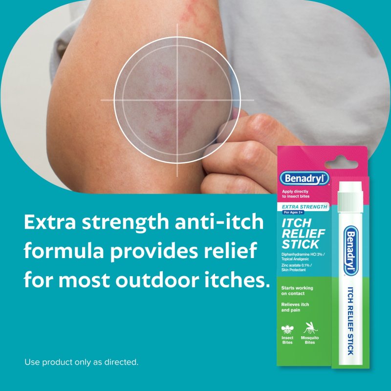 BENADRYL EXTRA STRENGTH ITCH RELIEF STICK TRAVEL SIZE 0.47 FL. OZ