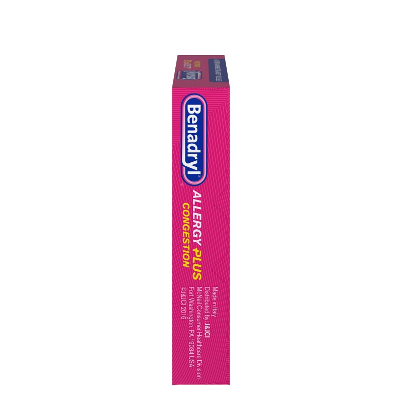 BENADRYL ALLERGY PLUS CONGESTION ULTRA TABLETS 24 COUNT EACH