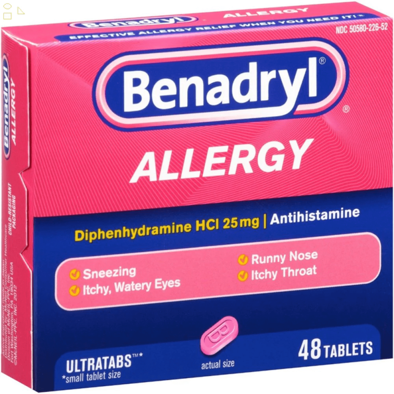 BENADRYL ALLERGY RELIEF ULTRATAB TABLETS 48 COUNT