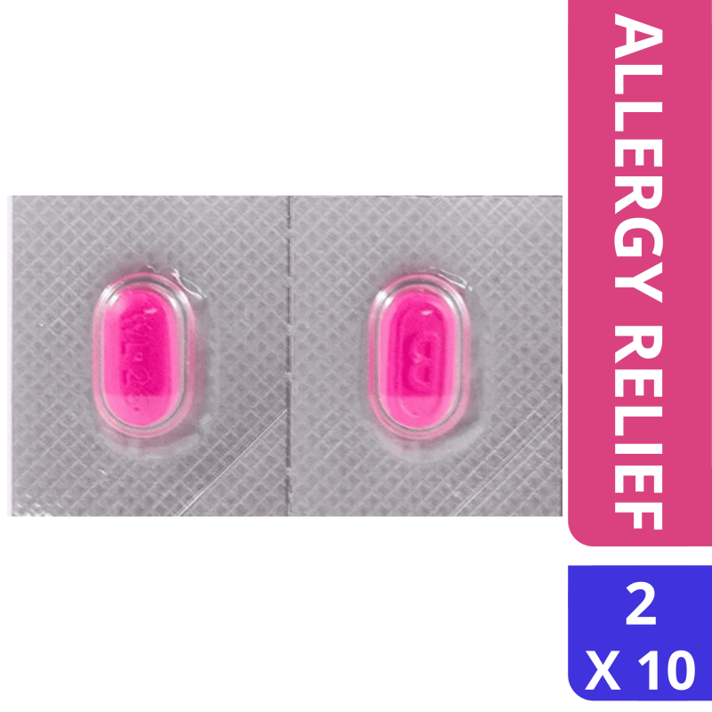 BENADRYL ALLERGY ULTRA TABS ON THE GO CONVENIENCE PACKETS 2 TABLET PER PACKET UNBOXED 10 PACK