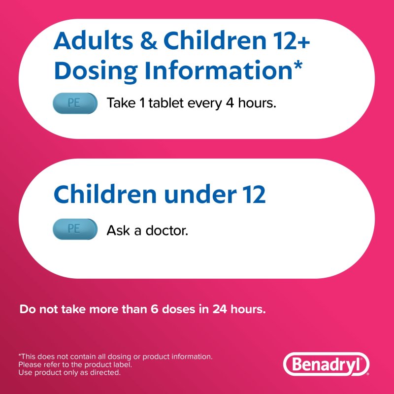 BENADRYL ALLERGY PLUS CONGESTION ULTRATABS 24 CT FOR ALLERGY RELIEF
