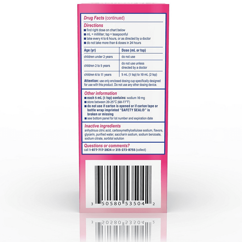 BENADRYL CHILDRENS ALLERGY RELIEF DYE FREE BUBBLE GUM 4 OZ 4 PACK