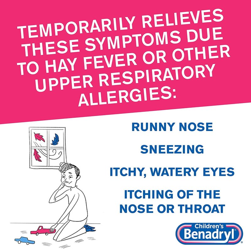 BENADRYL DYE FREE ALLERGY LIQUID BUBBLE GUM 4 OZ 2 PACK CHILDRENS