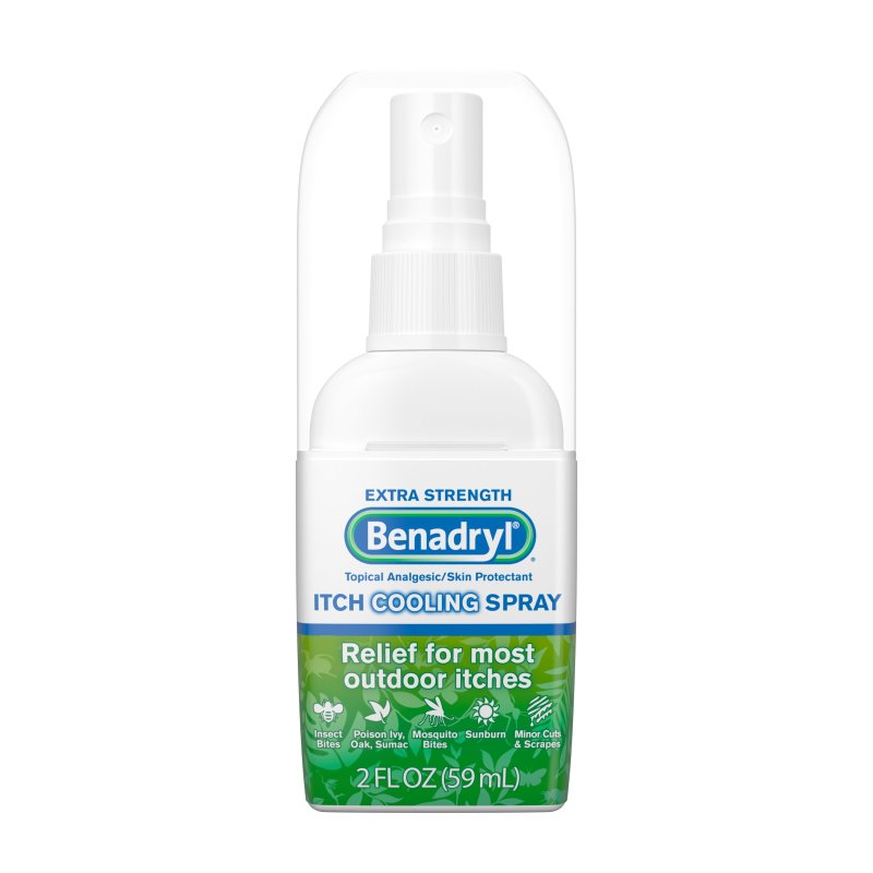 BENADRYL ITCH RELIEF SPRAY EXTRA STRENGTH 2 OZ PACK OF 2 FOR FAST RELIEF