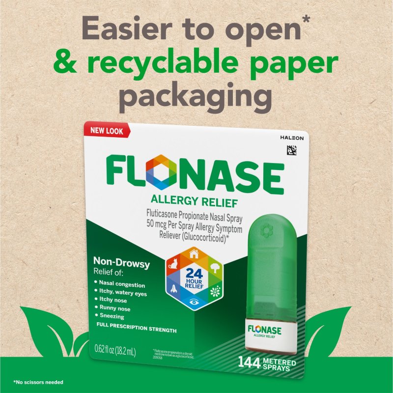 FLONASE ALLERGY RELIEF 24 HOUR NON-DROWSY NASAL SPRAY 60 SPRAYS BOTTLE