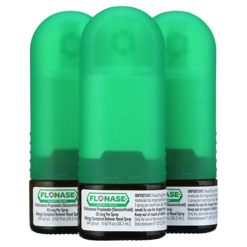 FLONASE ALLERGY RELIEF 3 BOTTLES FOR ALLERGY RELIEF