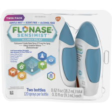 FLONASE SENSIMIST ALLERGY RELIEF NASAL SPRAY 240-COUNT 2 BOTTLES 0.62FL. OZ 0.31FL. OZ