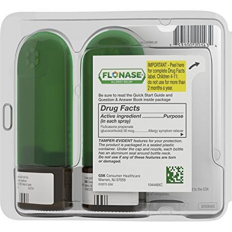 FLONASE 24HR ALLERGY RELIEF NASAL SPRAY FULL STRENGTH 240 SPRAYS TWINPACK