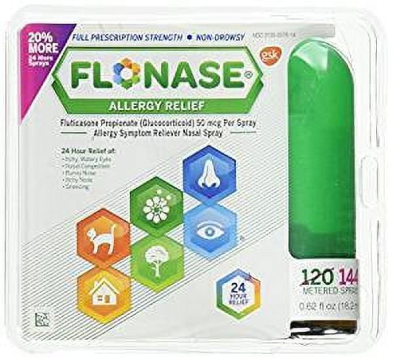 FLONASE ALLERGY RELIEF METERED SPRAY TWIN PACK 144 SPRAYS