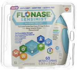 FLONASE SENSIMIST ALLERGY RELIEF SPRAY 60 METERED SPRAYS 1 EA PACK OF 2
