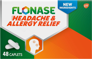 FLONASE HEADACHE ALLERGY RELIEF CAPLETS ACETAMINOPHEN 650MG CHLORPHENIRAMINE MALEATE 4MG PHENYLEPHRINE HCL 10MG