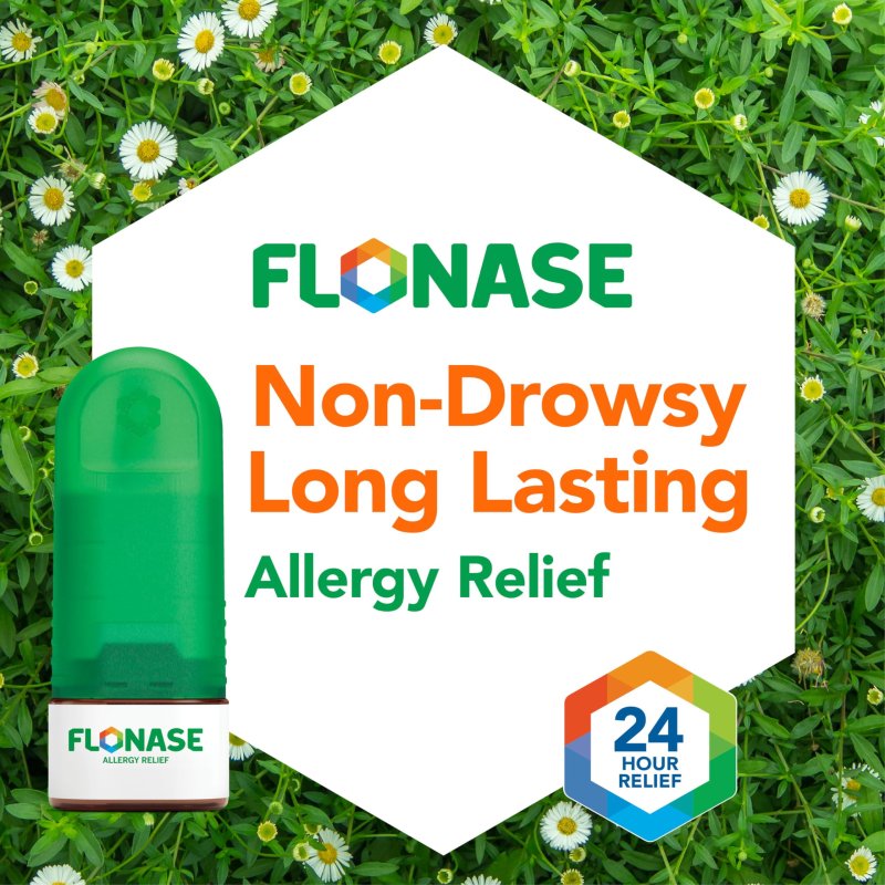 FLONASE ALLERGY RELIEF HYZ01 NASAL SPRAY 24-HOUR NON-DROWSY MULTI-SYMPTOM - 144 SPRAYS 2-PACK