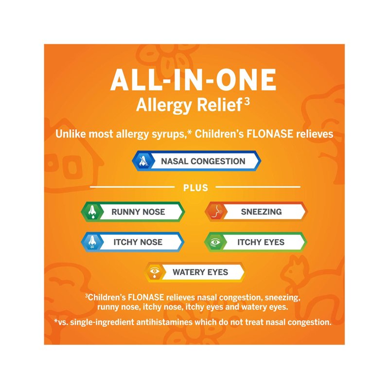 FLONASE KIDS ALLERGY RELIEF NASAL SPRAY PACK OF 6