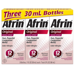 AFRIN ORIGINAL MAXIMUM STRENGTH 12-HOUR NASAL CONGESTION RELIEF SPRAY 90ML FOR FAST RELIEF