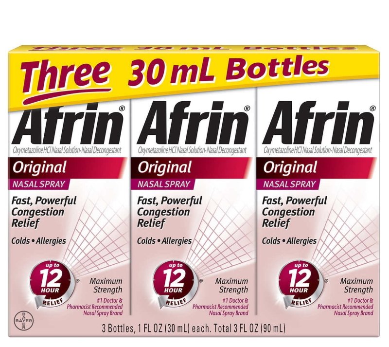 AFRIN ORIGINAL MAXIMUM STRENGTH 12-HOUR NASAL CONGESTION RELIEF SPRAY 90ML FOR FAST RELIEF