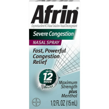 AFRIN SEVERE NASAL CONGESTION SPRAY FAST RELIEF MAX STRENGTH 0.5OZ 6 PACK FOR QUICK RELIEF