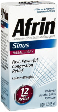 AFRIN SINUS NASAL SPRAY 0.50 OZ PACK OF 6 - FAST RELIEF FOR SINUS CONGESTION