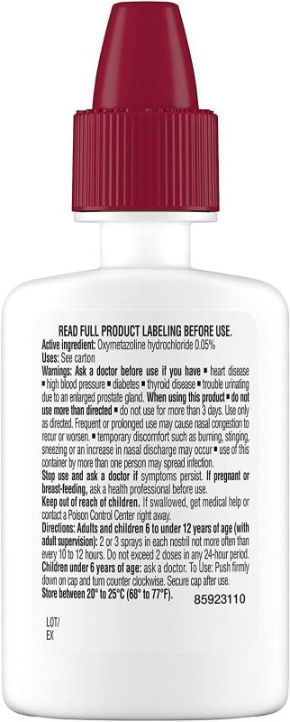AFRIN ALLERGY SINUS NASAL SPRAY 0.50 OZ PACK OF 6 - FAST RELIEF