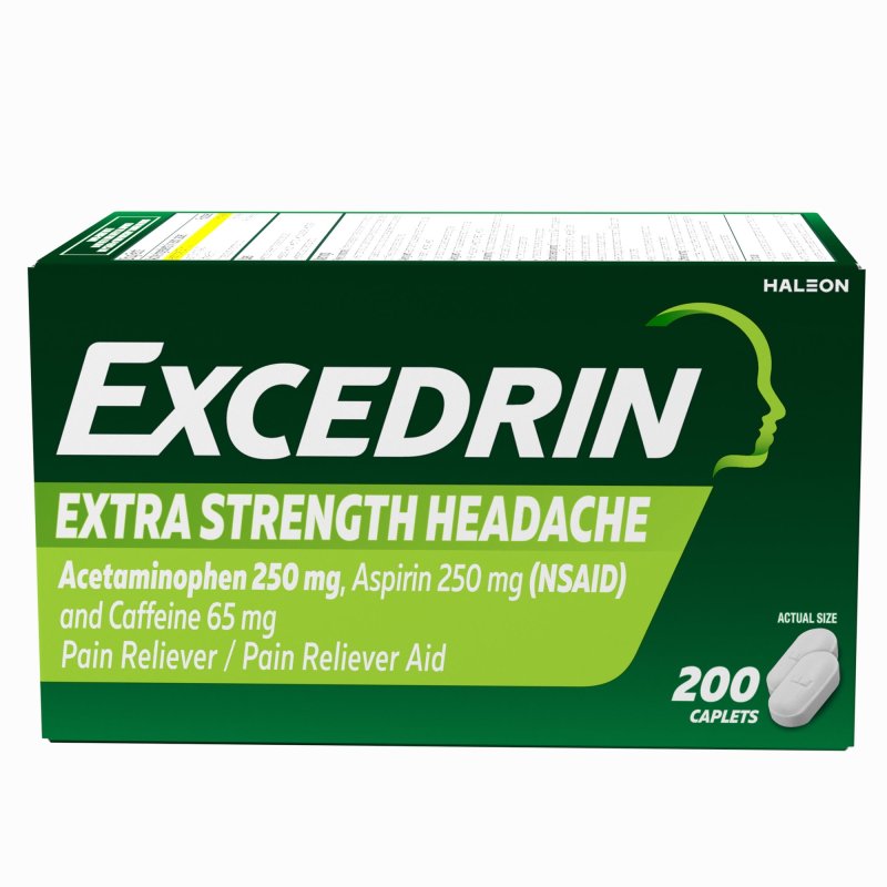 EXCEDRIN GAME OVER HEADACHES LIMITED EDITION EXTRA STRENGTH PAIN RELIEF CAPLETS - 200 COUNT