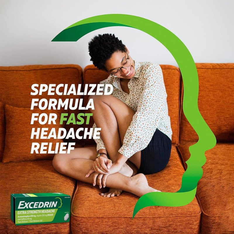 EXCEDRIN GAME OVER HEADACHES LIMITED EDITION EXTRA STRENGTH PAIN RELIEF CAPLETS - 200 COUNT