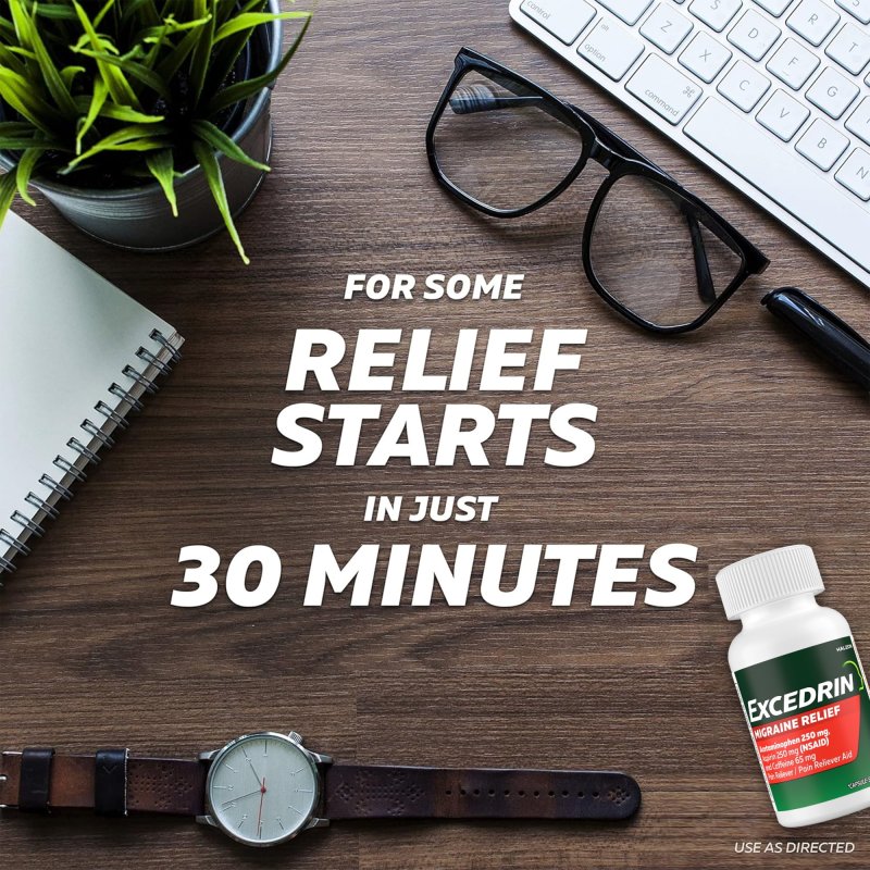 EXCEDRIN MIGRAINE CAPLETS 200 COUNT FOR HEADACHE RELIEF