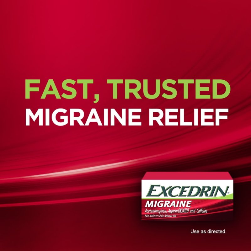EXCEDRIN MIGRAINE CAPLETS 300 COUNT FOR FAST PAIN RELIEF