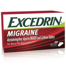 EXCEDRIN MIGRAINE COATED CAPLETS 300 CT. FOR FAST PAIN RELIEF