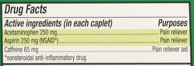 EXCEDRIN EXTRA STRENGTH HEADACHE PAIN RELIEVER ACETAMINOPHEN 300 CAPLETS