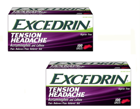 EXCEDRIN TENSION HEADACHE RELIEF 100 COUNT PACK OF 2