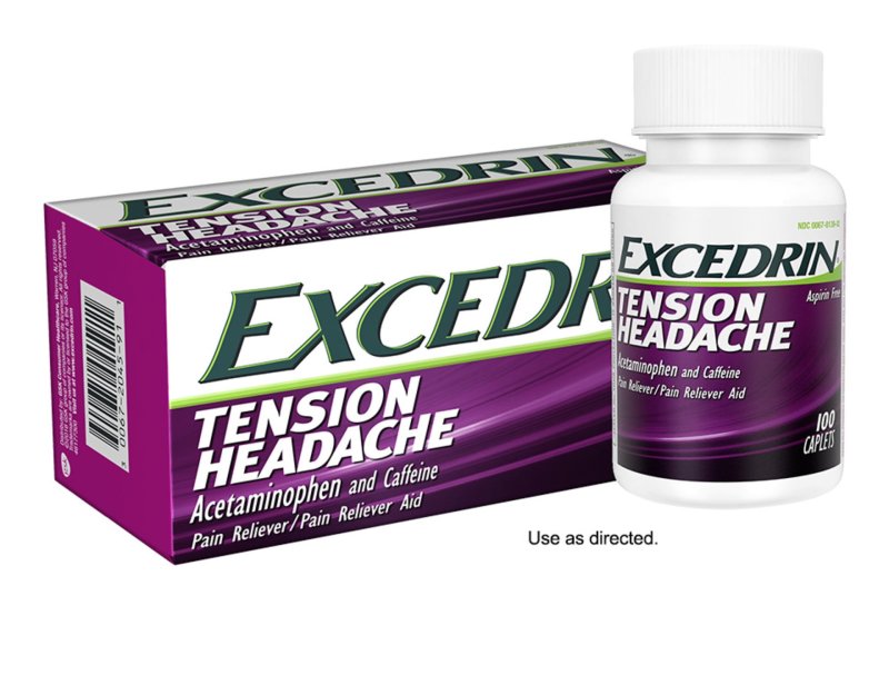 EXCEDRIN TENSION HEADACHE RELIEF 100 COUNT PACK OF 2