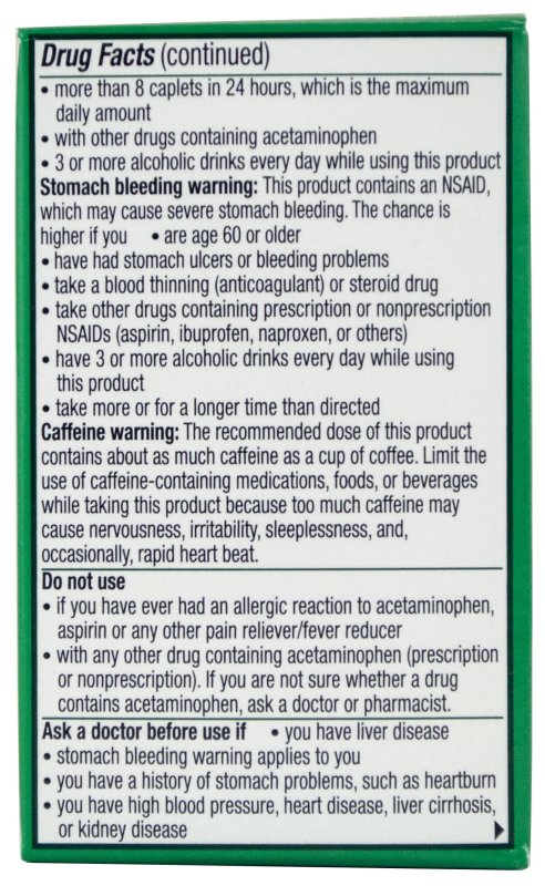 EXCEDRIN EXTRA STRENGTH ASPIRIN CAPLETS 24 COUNT HEADACHE PAIN RELIEF