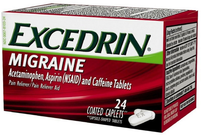 EXCEDRIN MIGRAINE PAIN RELIEF 6 PACK 24 COUNT CAPLETS EACH.