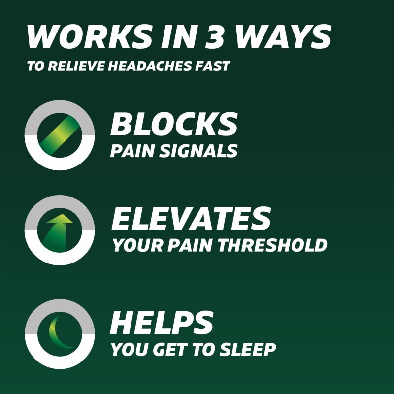 EXCEDRIN PM PAIN RELIEVER NIGHTTIME SLEEP AID CAPLETS HEADACHE RELIEF 100 COUNT