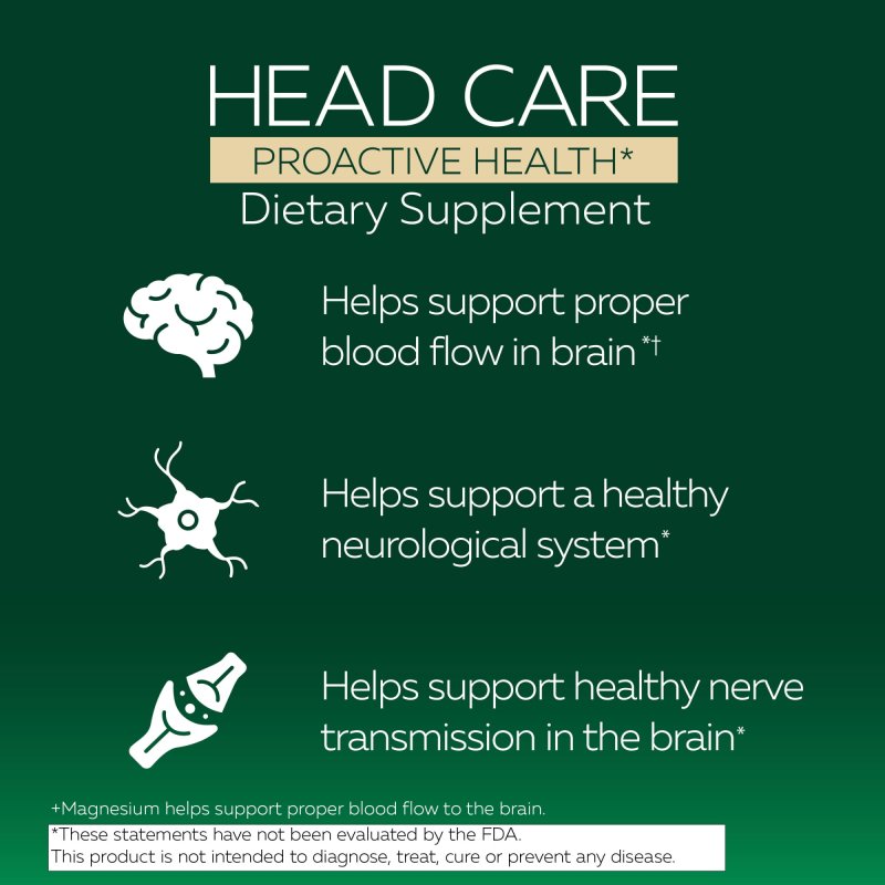EXCEDRIN HEAD CARE PROACTIVE HEALTH EXCEDRIN DIETARY SUPPLEMENT FOR HEAD HEALTH SUPPORT 60 CT