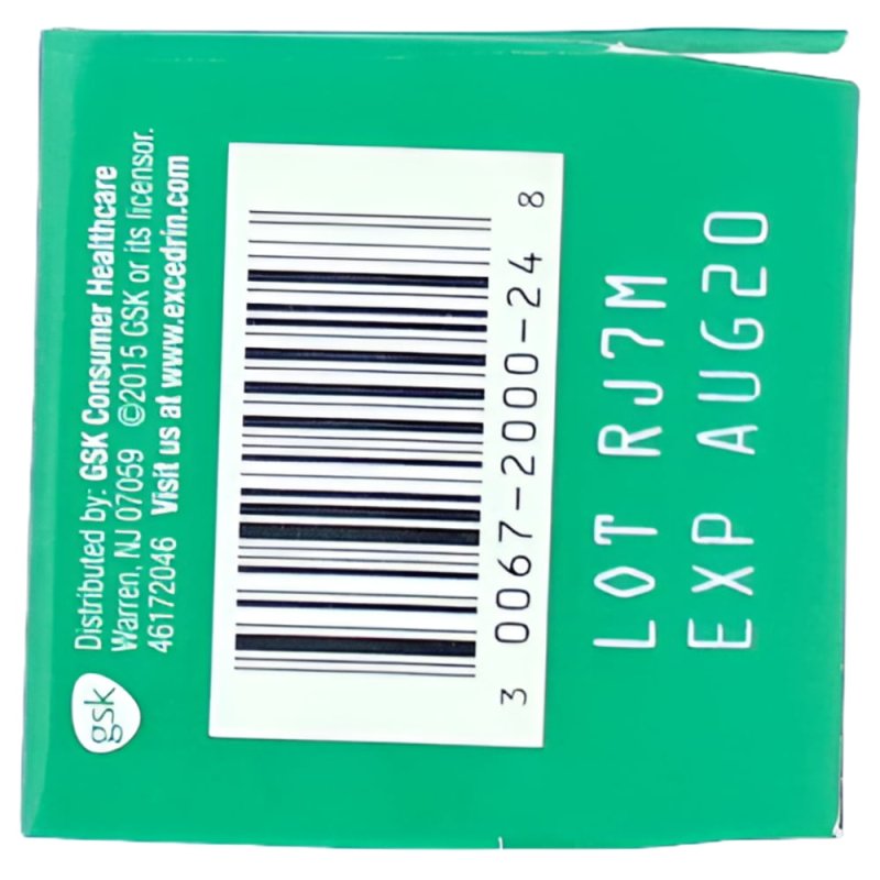 EXCEDRIN EXTRA STRENGTH PAIN RELIEVER AID CAPLETS 24 CT PACK OF 1 FOR FAST RELIEF