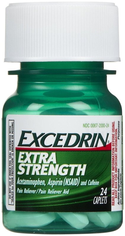 EXCEDRIN EXTRA STRENGTH PAIN RELIEVER CAPLETS - 24 CAPLETS
